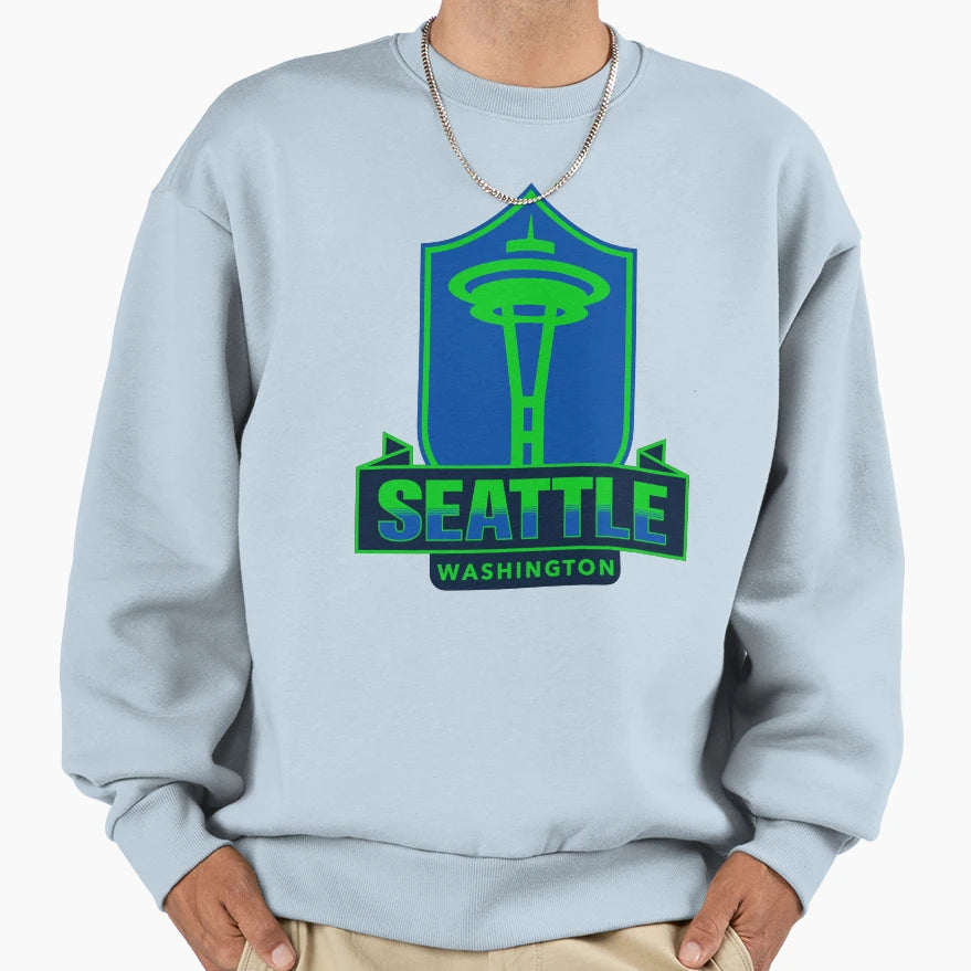 Seattle Space Needle Sweatshirt - Fun Novelty Design Unisex - T-Shirt, Sweatshirt, Hoodie