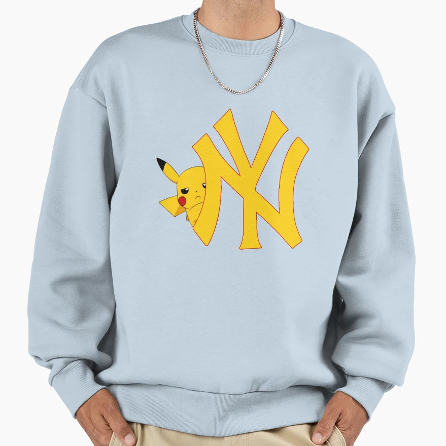 Pika Ny Sweatshirt - Graphic Print Men Women - T-Shirt, Sweatshirt, Hoodie