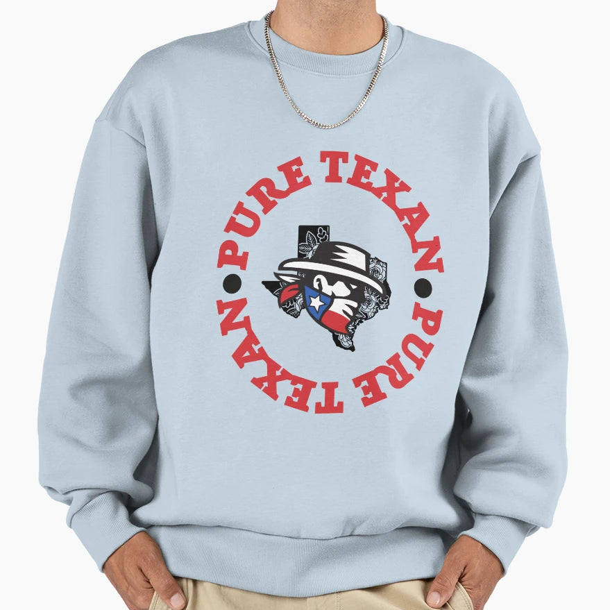 Pure Texan Sweatshirt - Custom Art Print for Adults - T-Shirt, Sweatshirt, Hoodie
