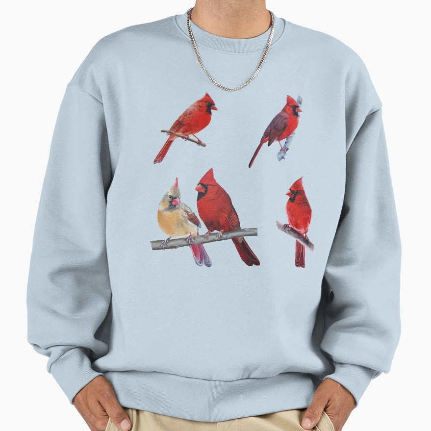 Northern Cardinals Collection Sweatshirt - Streetwear Style Men Women - T-Shirt, Sweatshirt, Hoodie
