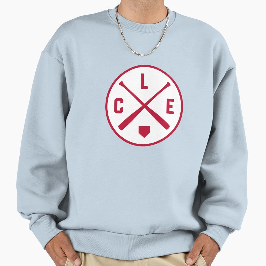 Cleveland Baseball Bat Cle Patch Sweatshirt - Streetwear Style Men Women - T-Shirt, Sweatshirt, Hoodie