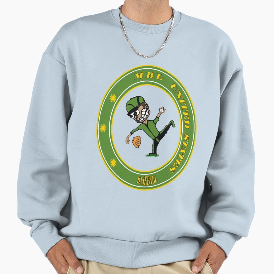 Baseball Player Sweatshirt - Casual Everyday Wear Unisex - T-Shirt, Sweatshirt, Hoodie