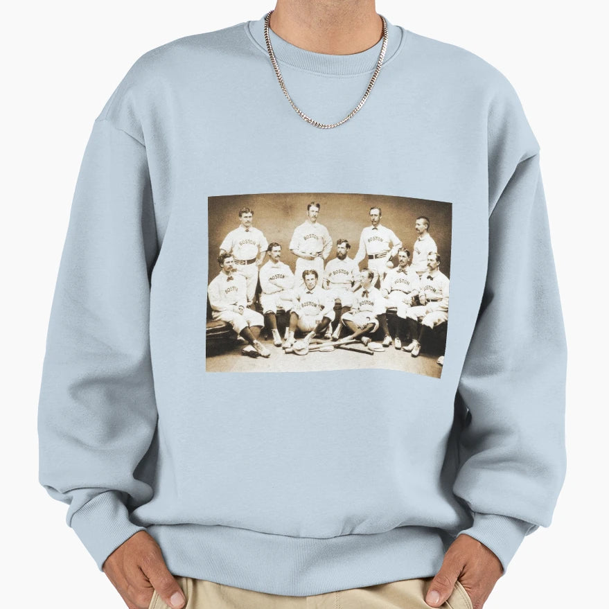 1874 Boston Red Stockings Season Sweatshirt - Custom Art Print Unisex - T-Shirt, Sweatshirt, Hoodie