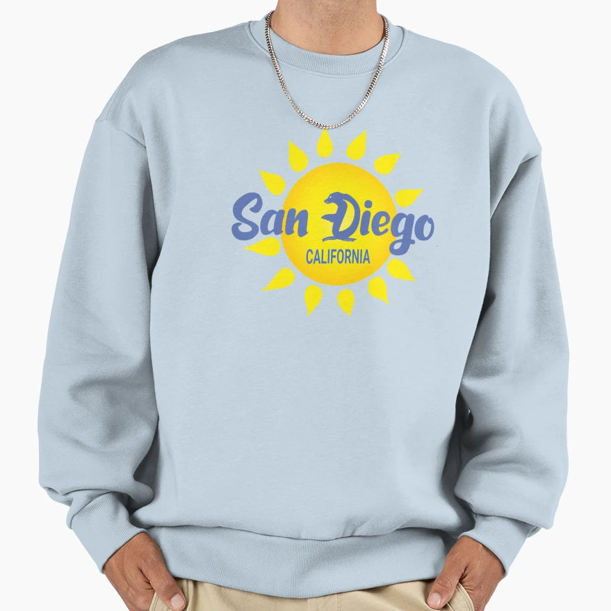 Sunny San Diego Sweatshirt - Unique Graphic Men Women - T-Shirt, Sweatshirt, Hoodie