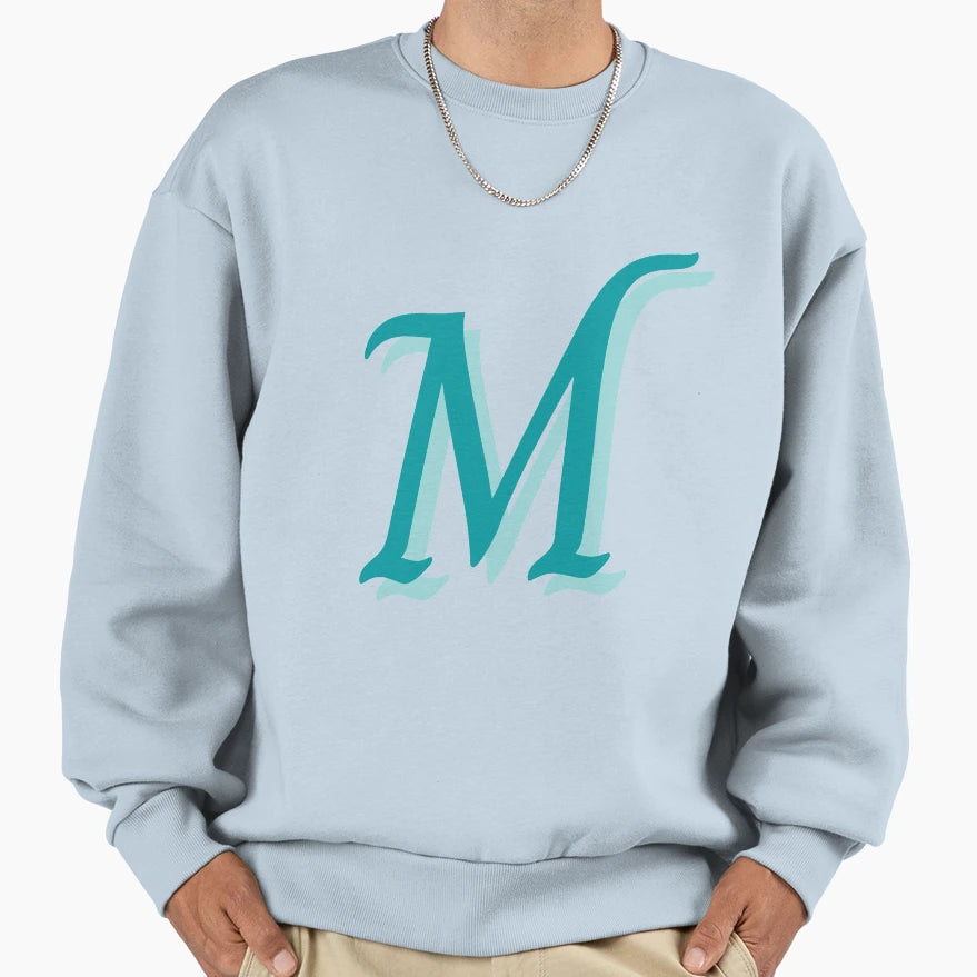 Letter M Sweatshirt - Fun Novelty Design for Adults - T-Shirt, Sweatshirt, Hoodie