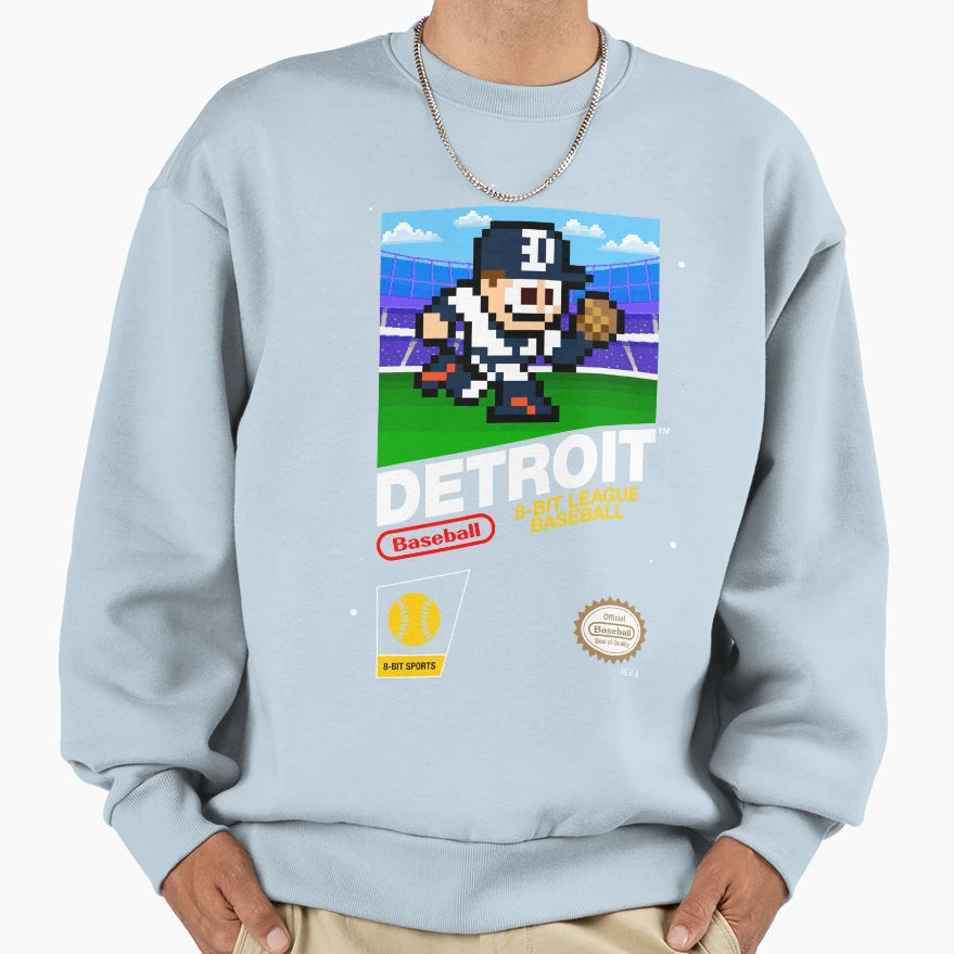 Detroit 8 Bit Videogame Cart Sweatshirt - Aesthetic Graphic Men Women - T-Shirt, Sweatshirt, Hoodie