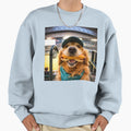 Golden Retriever Enjoying Ballgame Sweatshirt - Unique Graphic Men Women - T-Shirt, Sweatshirt, Hoodie