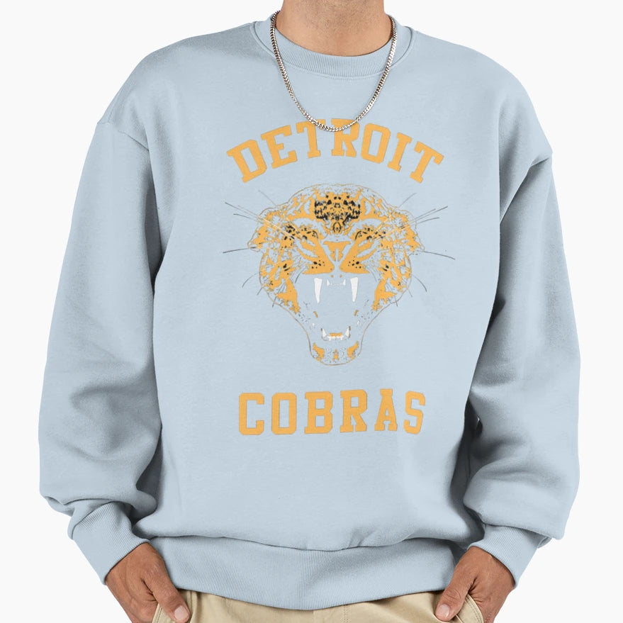Detroit Cobras Raging Cat Logo Sweatshirt - Trendy Graphic Men Women - T-Shirt, Sweatshirt, Hoodie
