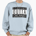 Straight Outta Cincinnati Ohio Sweatshirt - Minimalist Print for Adults - T-Shirt, Sweatshirt, Hoodie
