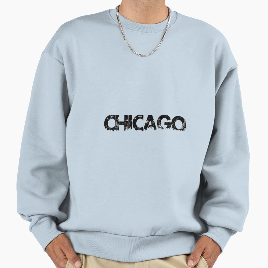 Chicago Sweatshirt - Minimalist Print Unisex - T-Shirt, Sweatshirt, Hoodie