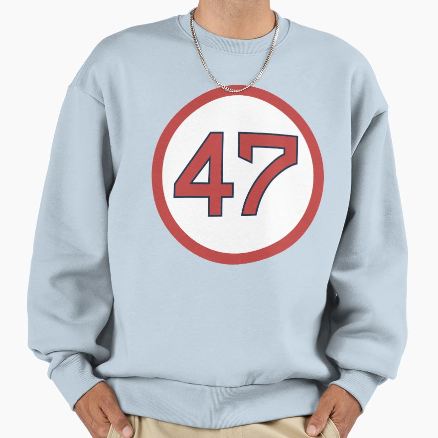 Terry Francona 47 Jersey Number Sweatshirt - Aesthetic Graphic Unisex - T-Shirt, Sweatshirt, Hoodie