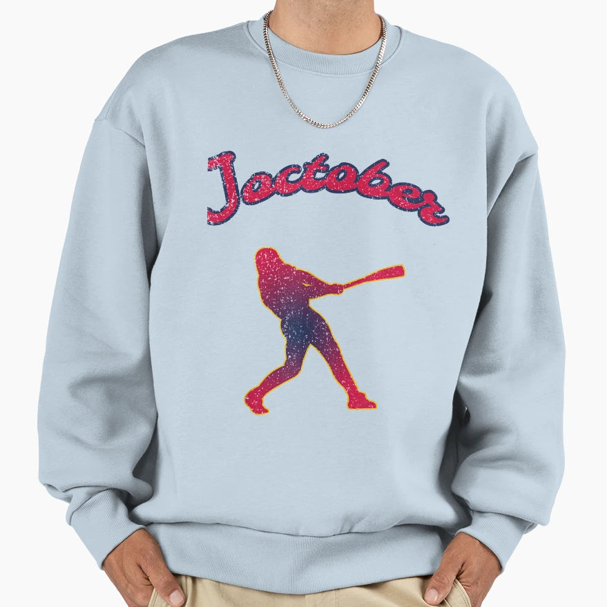 Joctober Atlanta Baseball Fan Sweatshirt - Minimalist Print Men Women - T-Shirt, Sweatshirt, Hoodie