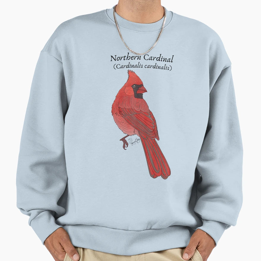 Texas Native Bird Northern Cardinal Sweatshirt - Graphic Print for Adults - T-Shirt, Sweatshirt, Hoodie