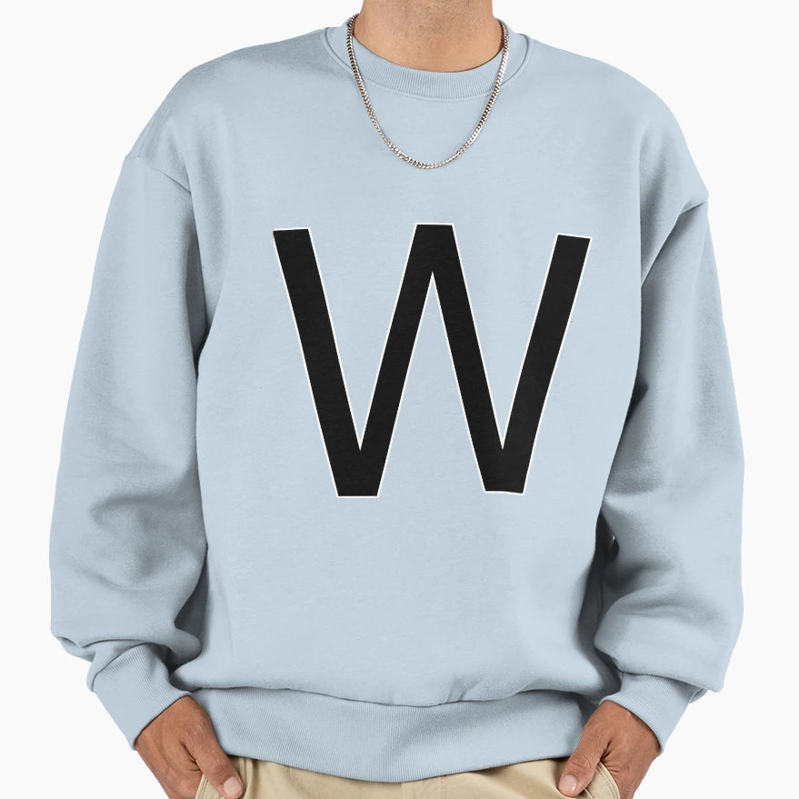 W Alphabet Sweatshirt - Unique Graphic for Adults - T-Shirt, Sweatshirt, Hoodie