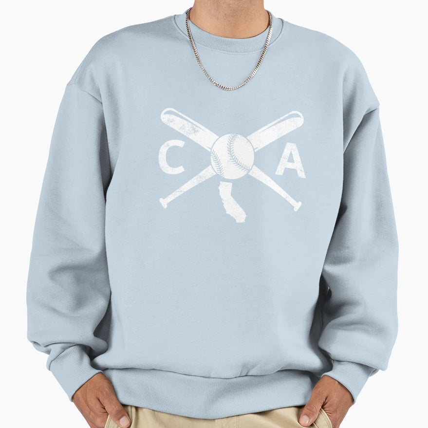 California Baseball Love Ca Baseball Sweatshirt - Streetwear Style Unisex - T-Shirt, Sweatshirt, Hoodie