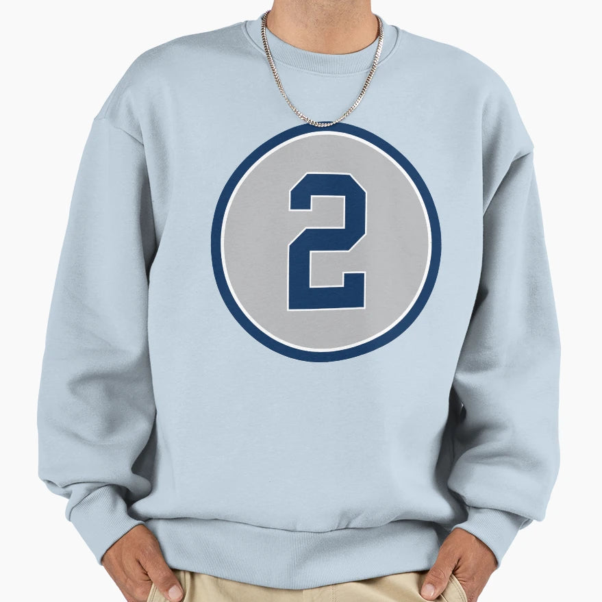 Derek Jeter 2 Away Jersey Number Sweatshirt - Minimalist Print Unisex - T-Shirt, Sweatshirt, Hoodie