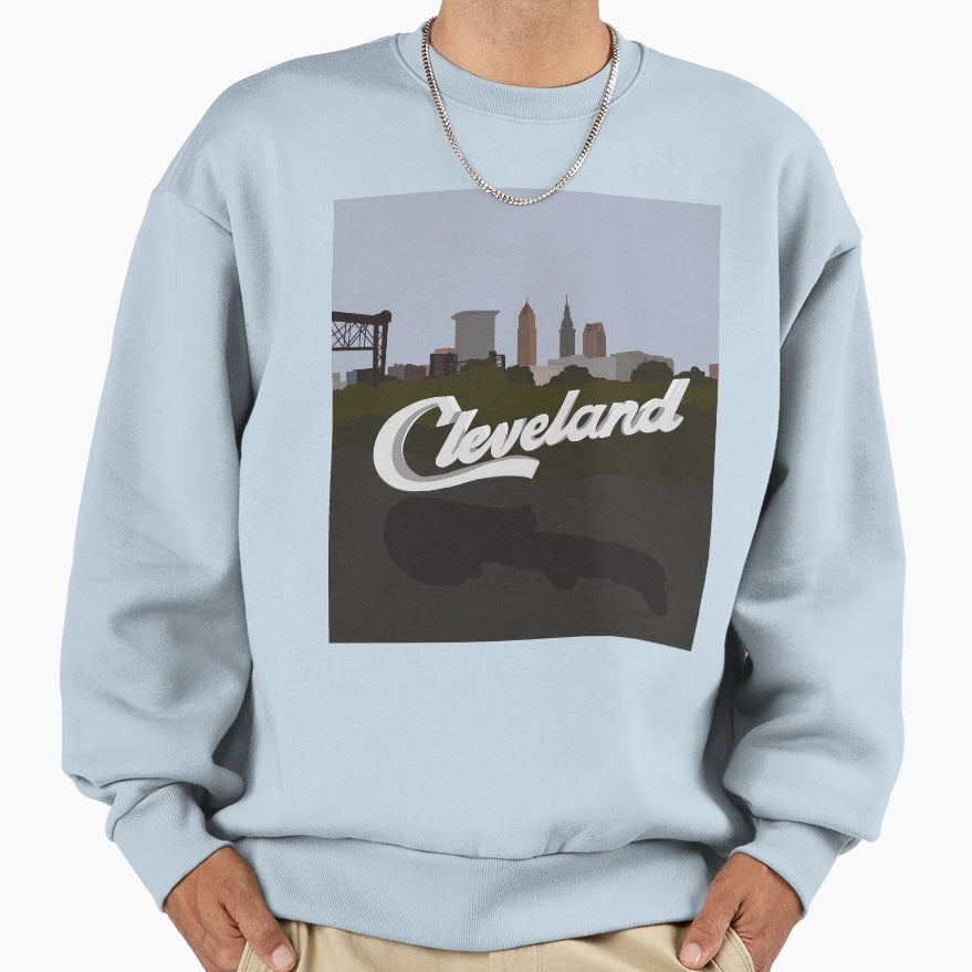 Cle Skyline Sweatshirt - Aesthetic Graphic Unisex - T-Shirt, Sweatshirt, Hoodie