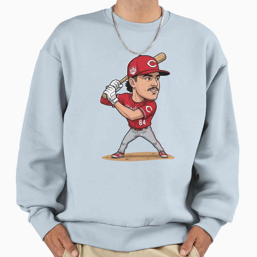 Cincinnati Baseball Player 84 Chibi T-Shirt - Streetwear Style Unisex - T-Shirt, Sweatshirt, Hoodie