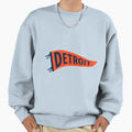 Detroit Pennant Navy 2 Sweatshirt - Minimalist Print Men Women - T-Shirt, Sweatshirt, Hoodie