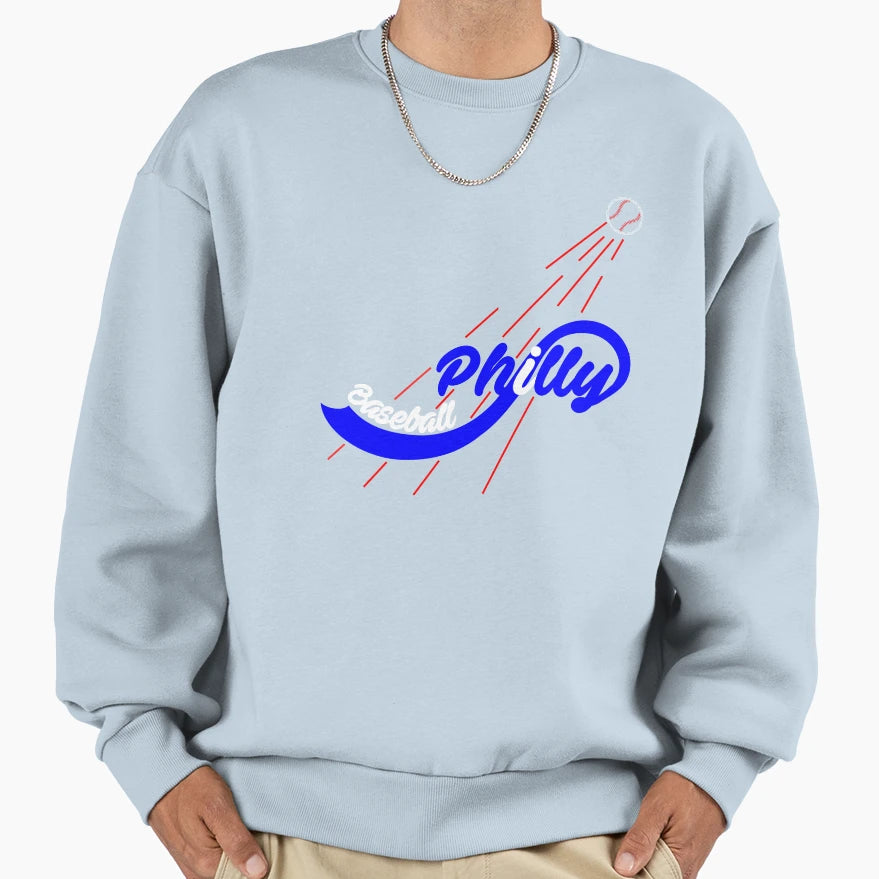 Philly Baseball Lovers Baseball Sweatshirt - Minimalist Print for Adults - T-Shirt, Sweatshirt, Hoodie