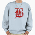 Red Bandana Capital B Sweatshirt - Custom Art Print for Adults - T-Shirt, Sweatshirt, Hoodie