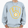 Milwaukee B R E W E R S Logo Sweatshirt - Casual Everyday Wear Men Women - T-Shirt, Sweatshirt, Hoodie