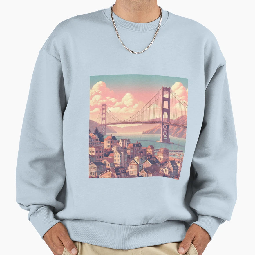 San Francisco Sweatshirt - Custom Art Print for Adults - T-Shirt, Sweatshirt, Hoodie