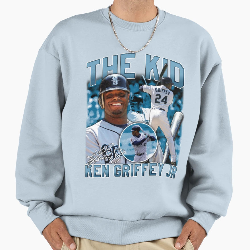 Ken Griffey Jr Seattle Sweatshirt - Casual Everyday Wear for Adults - T-Shirt, Sweatshirt, Hoodie