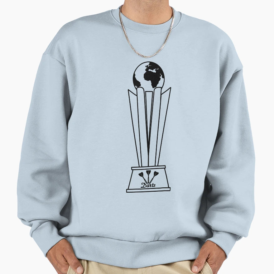 Darts World Champion Trophy Sweatshirt - Minimalist Print Men Women - T-Shirt, Sweatshirt, Hoodie