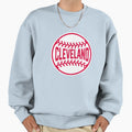 Cleveland Baseball Stitches Sweatshirt - Fun Novelty Design for Adults - T-Shirt, Sweatshirt, Hoodie