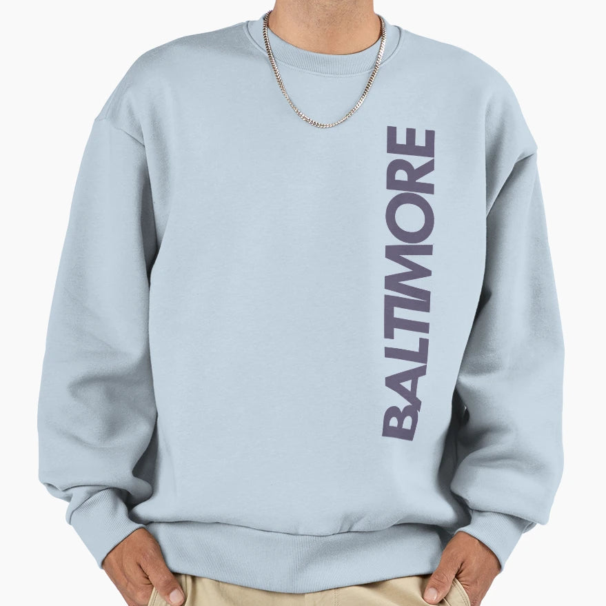 Baltimore Sweatshirt - Minimalist Print Men Women - T-Shirt, Sweatshirt, Hoodie