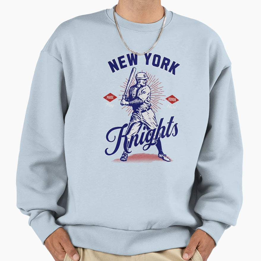 Natural New York Knights Sweatshirt - Casual Everyday Wear for Adults - T-Shirt, Sweatshirt, Hoodie