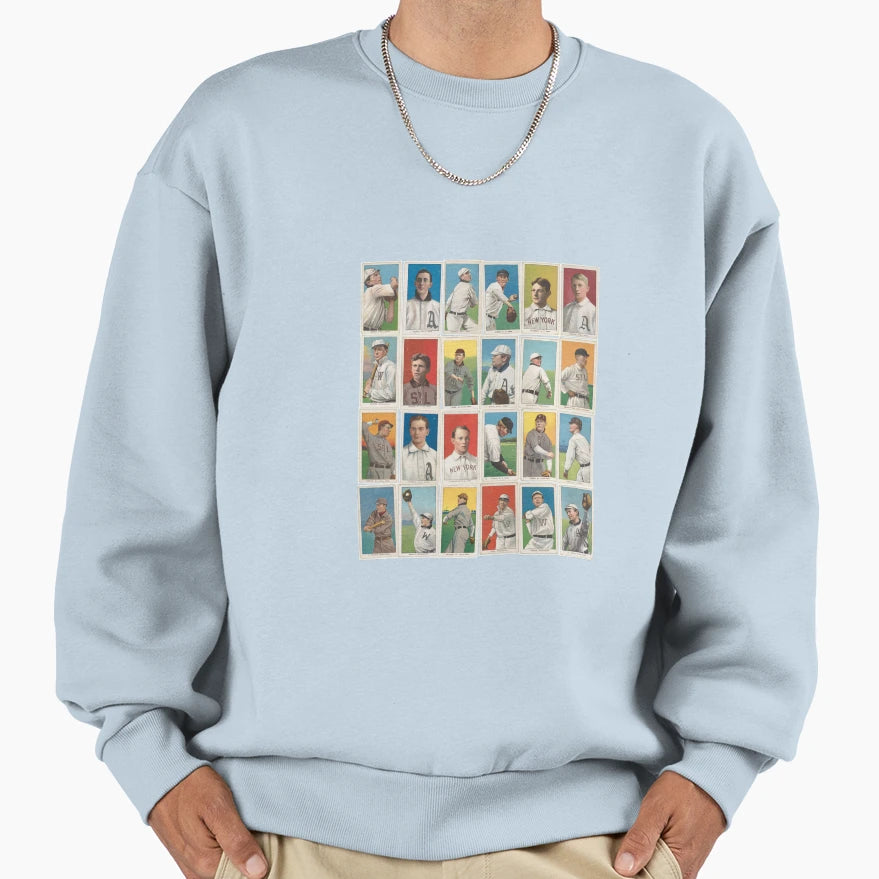 Baseball Sweatshirt - Custom Art Print Men Women - T-Shirt, Sweatshirt, Hoodie