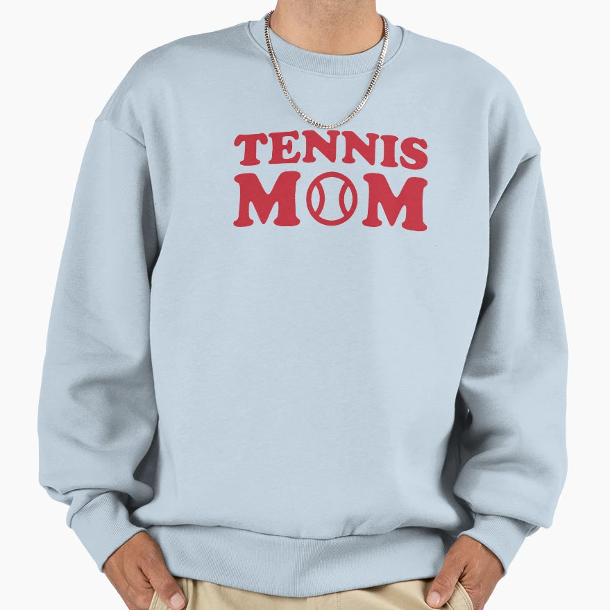 Tennis Mom Red Sweatshirt - Minimalist Print Unisex - T-Shirt, Sweatshirt, Hoodie