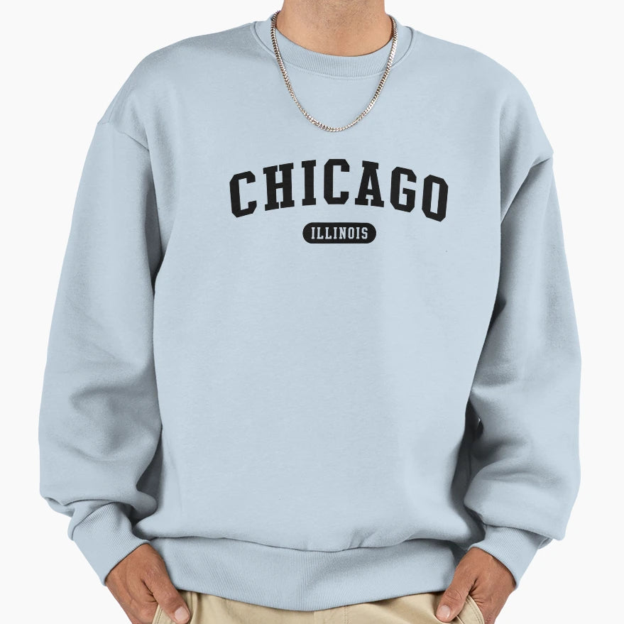 Chicago Il Sweatshirt - Streetwear Style Unisex - T-Shirt, Sweatshirt, Hoodie