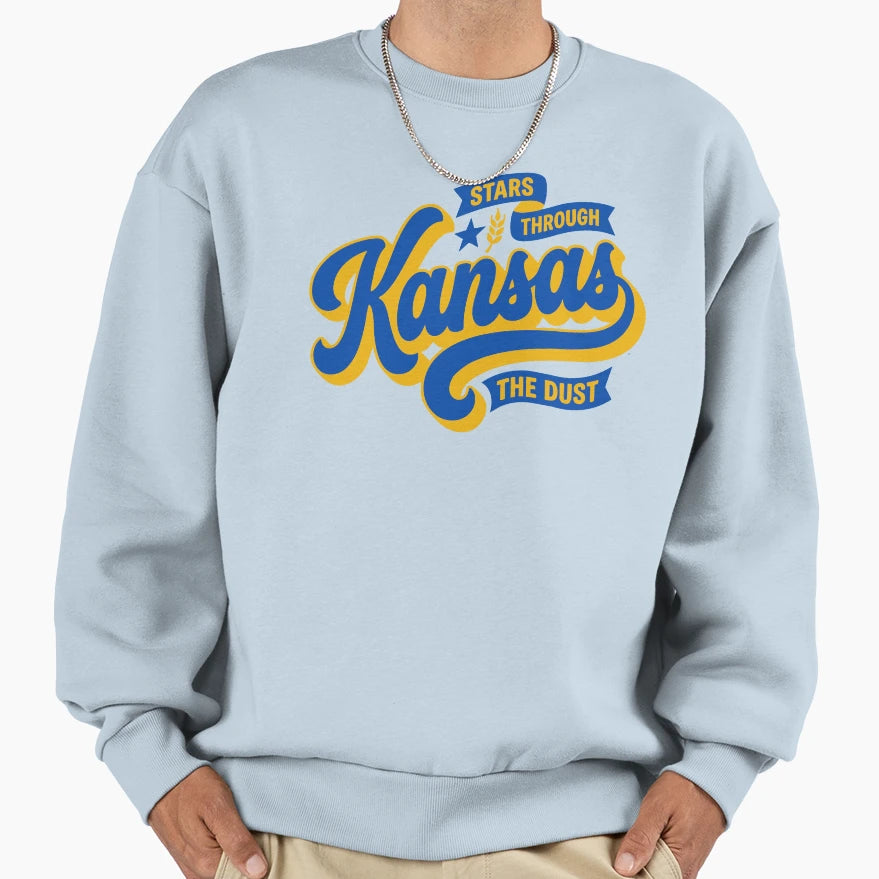 Kansas Heritage Baseball Script Sweatshirt - Unique Graphic Men Women - T-Shirt, Sweatshirt, Hoodie