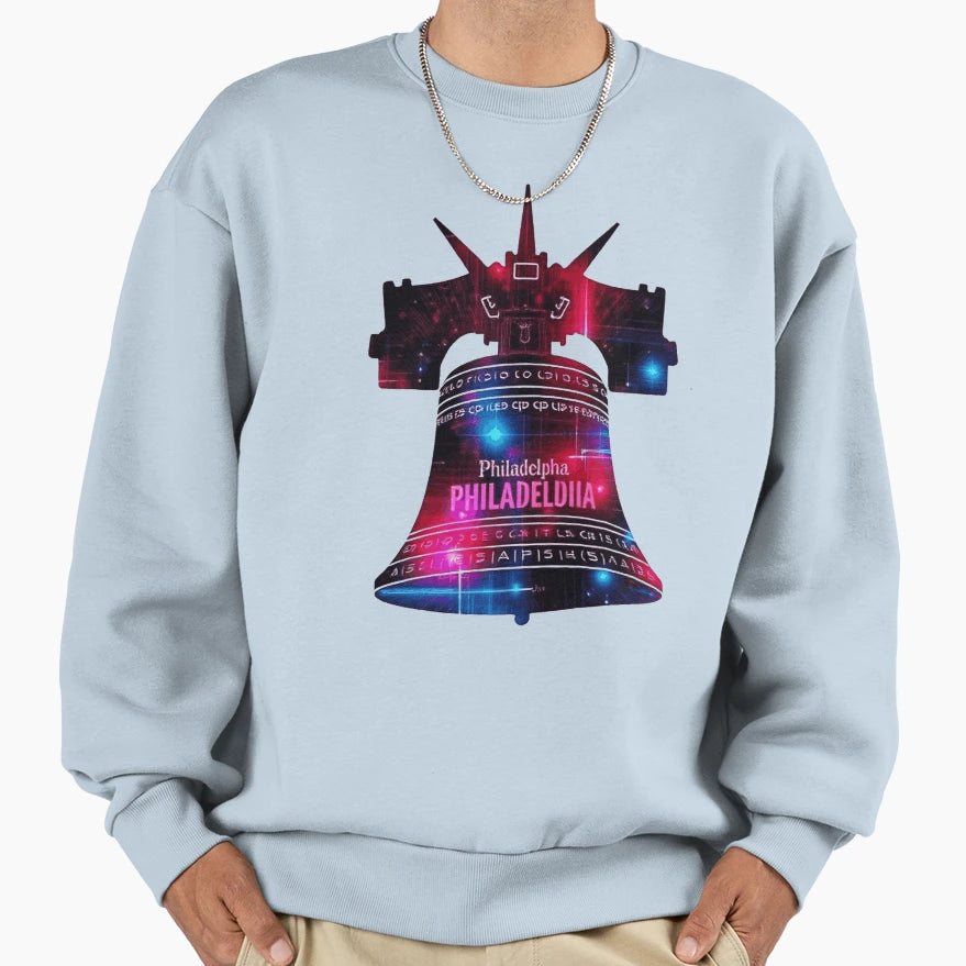 Philadelphia Grainy Liberty Bell Sweatshirt - Minimalist Print Men Women - T-Shirt, Sweatshirt, Hoodie