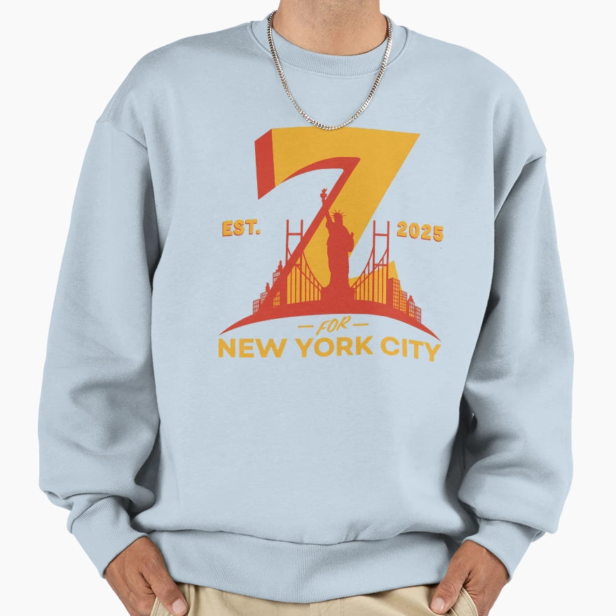 Zohran New York City Sweatshirt - Graphic Print for Adults - T-Shirt, Sweatshirt, Hoodie