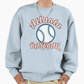Atlanta Georgia Baseball Home Sweatshirt - Fun Novelty Design for Adults - T-Shirt, Sweatshirt, Hoodie