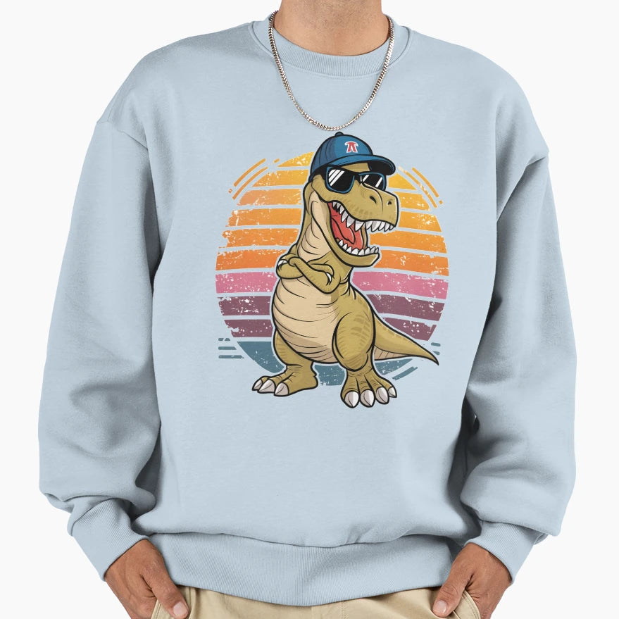 Coolest Dinosaur Sweatshirt - Trendy Graphic Unisex - T-Shirt, Sweatshirt, Hoodie