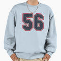 56 Navy Grey Red Sports Number Fifty Sweatshirt - Graphic Print for Adults - T-Shirt, Sweatshirt, Hoodie