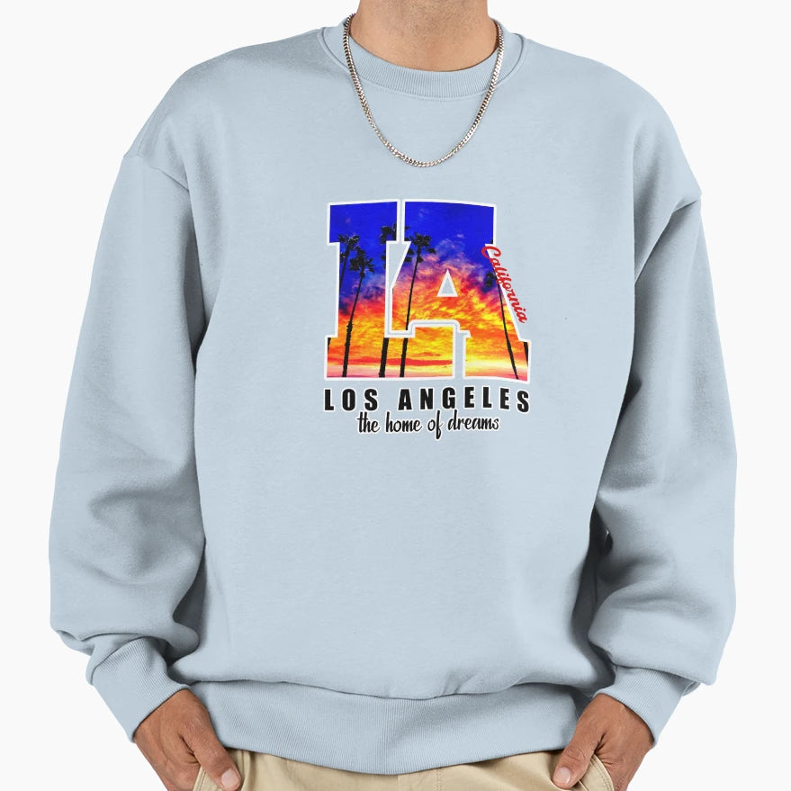 Sunset Los Angeles California Sweatshirt - Custom Art Print for Adults - T-Shirt, Sweatshirt, Hoodie
