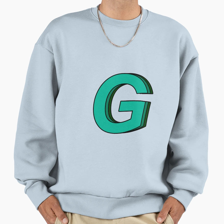 Green G Sweatshirt - Aesthetic Graphic for Adults - T-Shirt, Sweatshirt, Hoodie