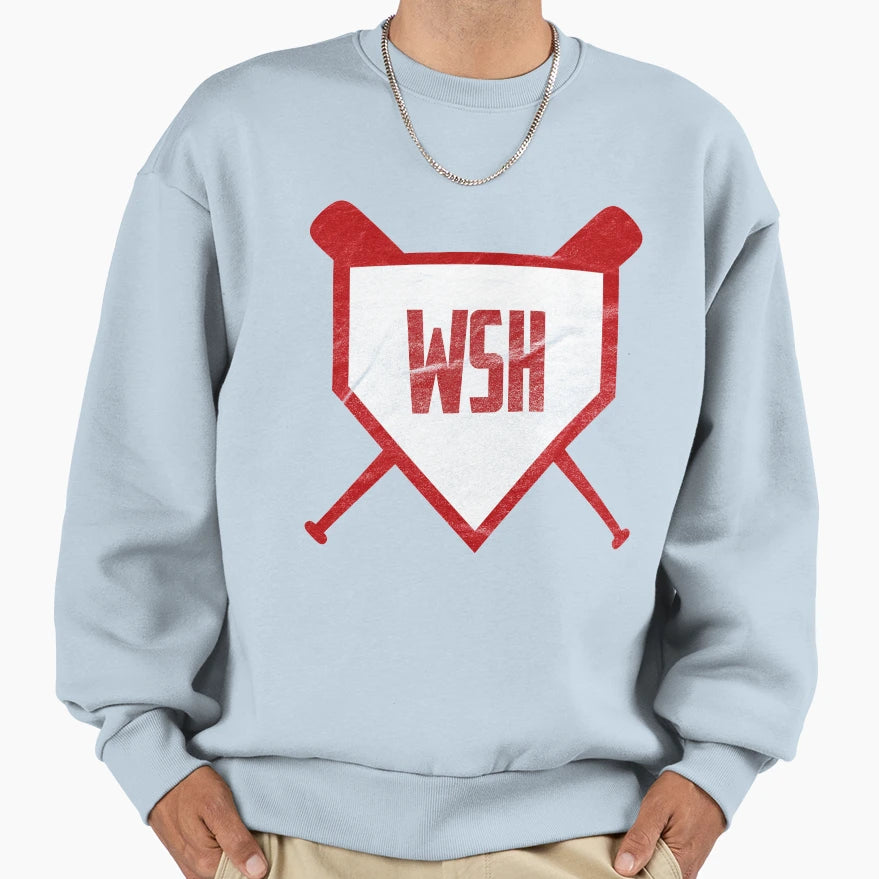 Washington Abbreviation Baseball Sweatshirt - Custom Art Print for Adults - T-Shirt, Sweatshirt, Hoodie