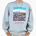 Boston Oil Painting Sweatshirt - Unique Graphic for Adults - T-Shirt, Sweatshirt, Hoodie