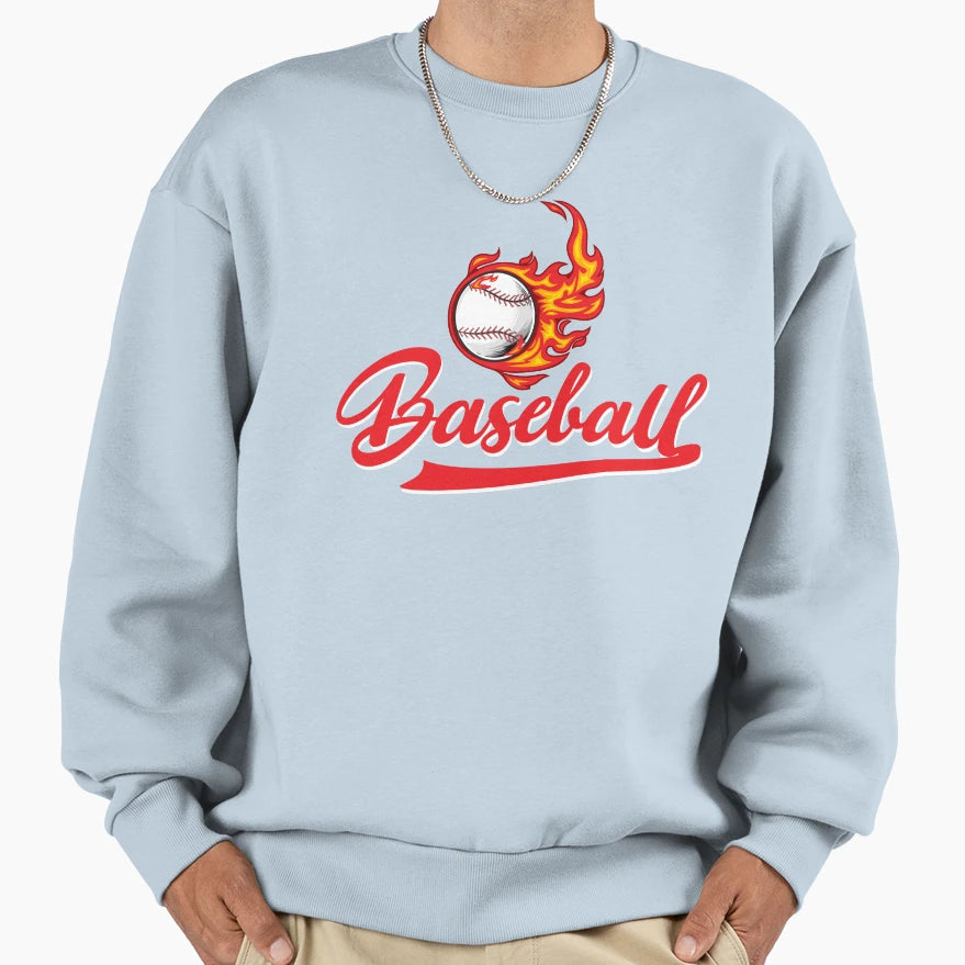 Baseball Sweatshirt - Aesthetic Graphic Men Women - T-Shirt, Sweatshirt, Hoodie