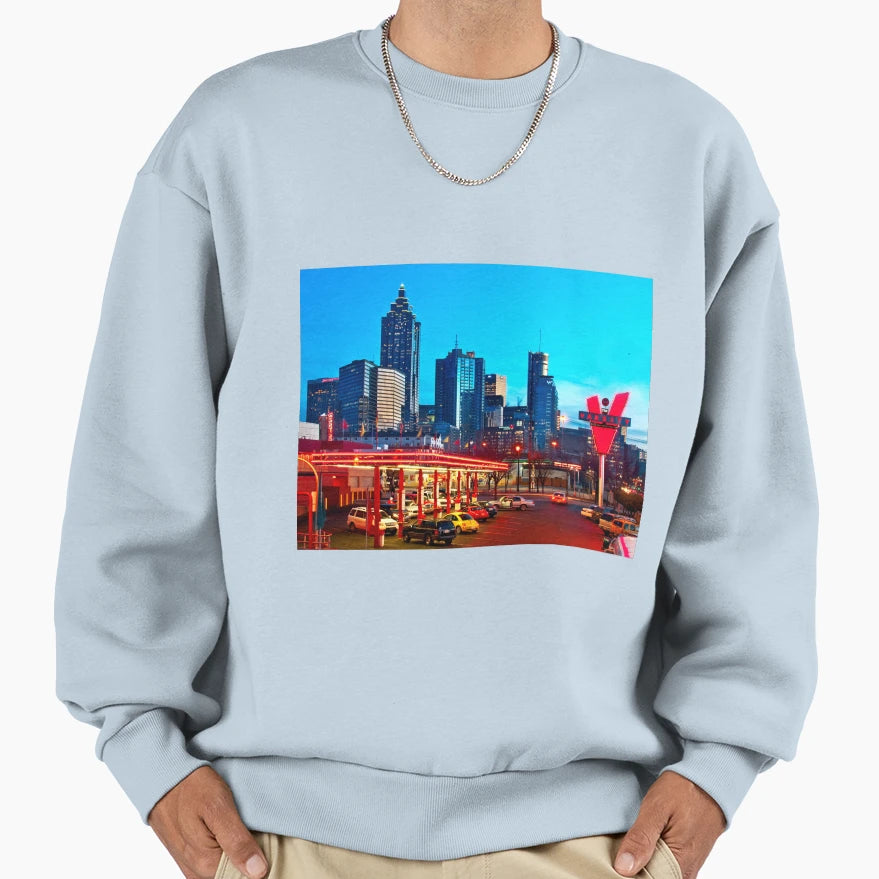 Varsity Atlanta Sweatshirt - Streetwear Style for Adults - T-Shirt, Sweatshirt, Hoodie