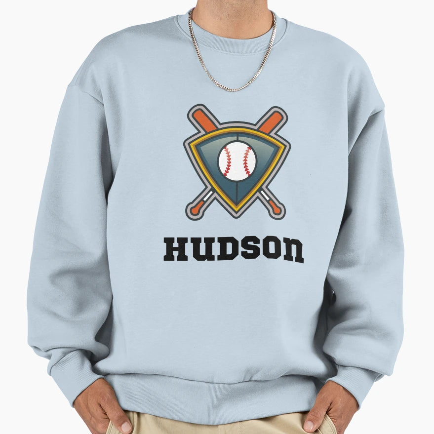 Hudson Baseball Lover Sweatshirt - Fun Novelty Design for Adults - T-Shirt, Sweatshirt, Hoodie