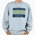 Straight Outta Seattle Football Sweatshirt - Aesthetic Graphic Men Women - T-Shirt, Sweatshirt, Hoodie