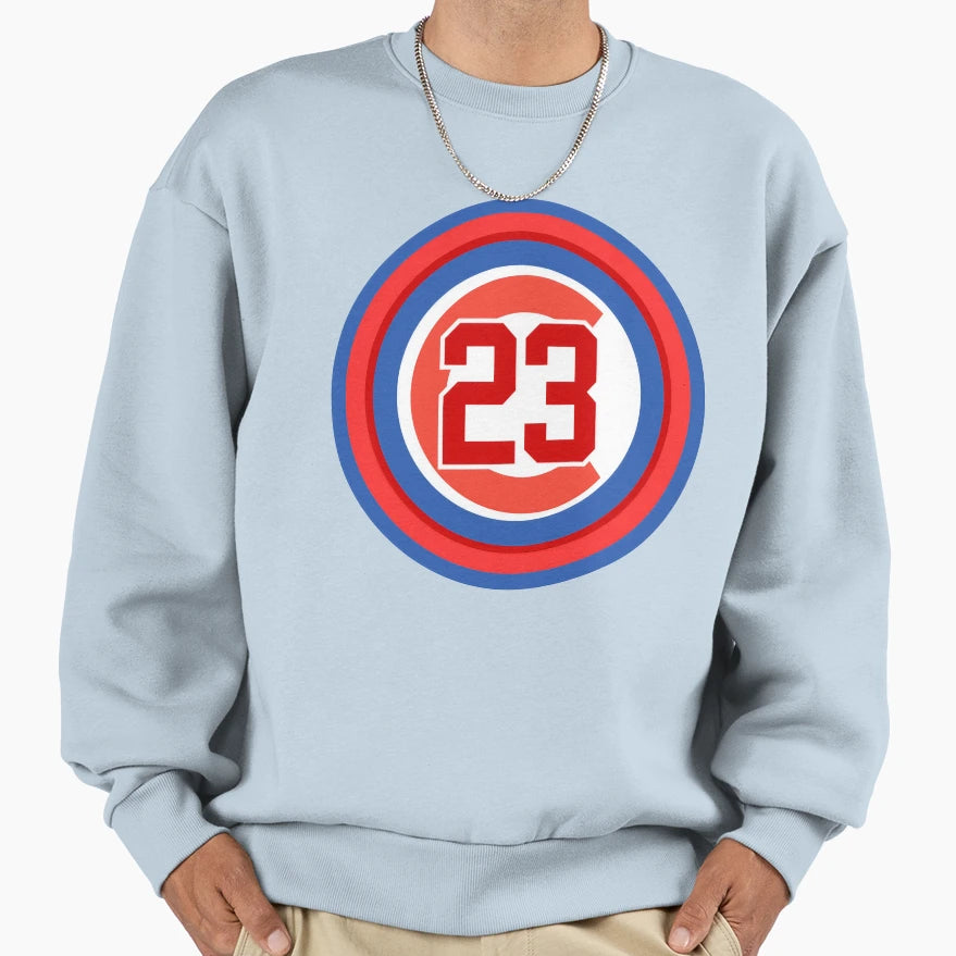 Ryne Sandberg 23 Jersey Number Sweatshirt - Graphic Print for Adults - T-Shirt, Sweatshirt, Hoodie
